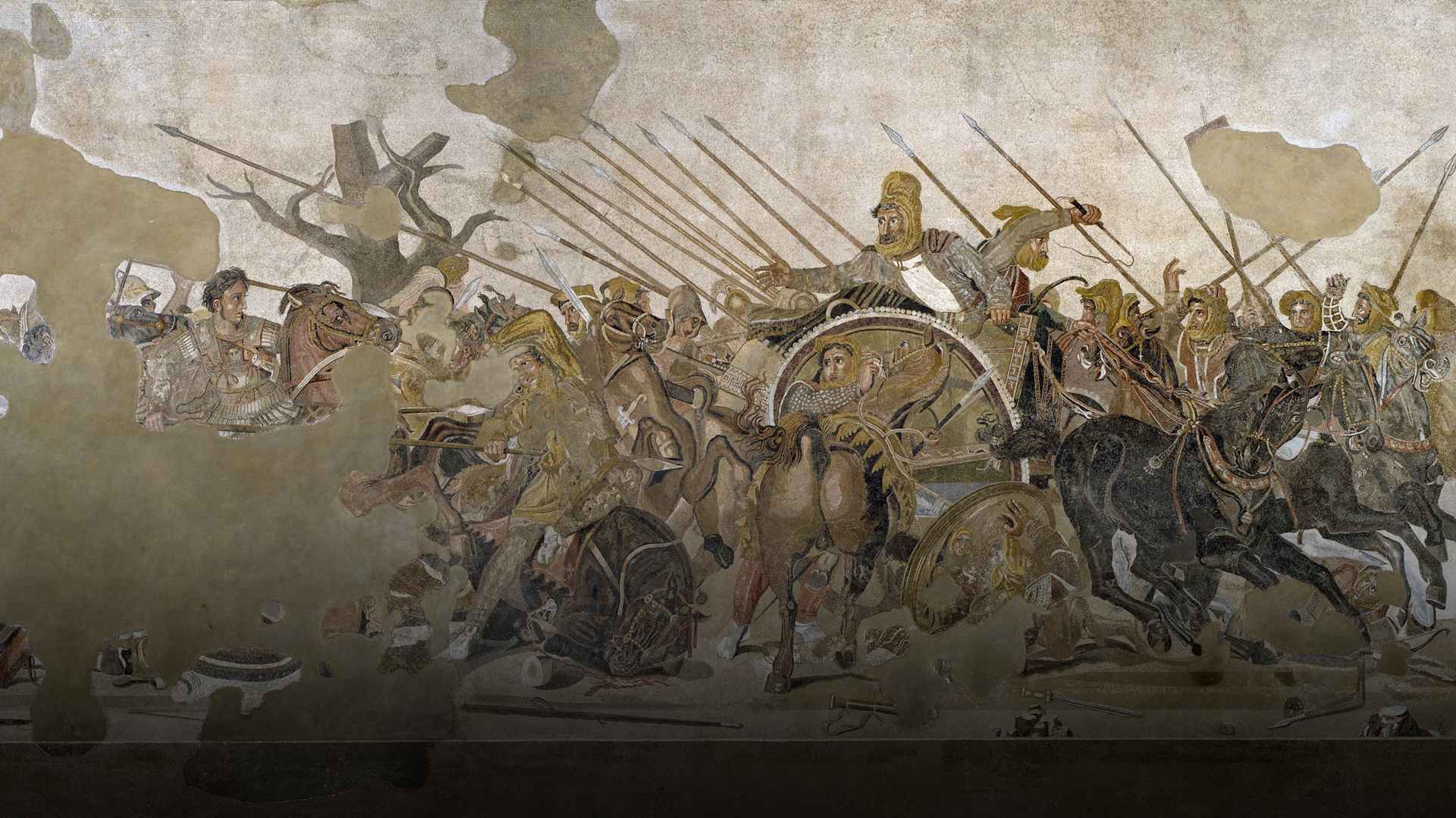 Battle of Issus between Alexander the Great and Darius and the Perisan Empire