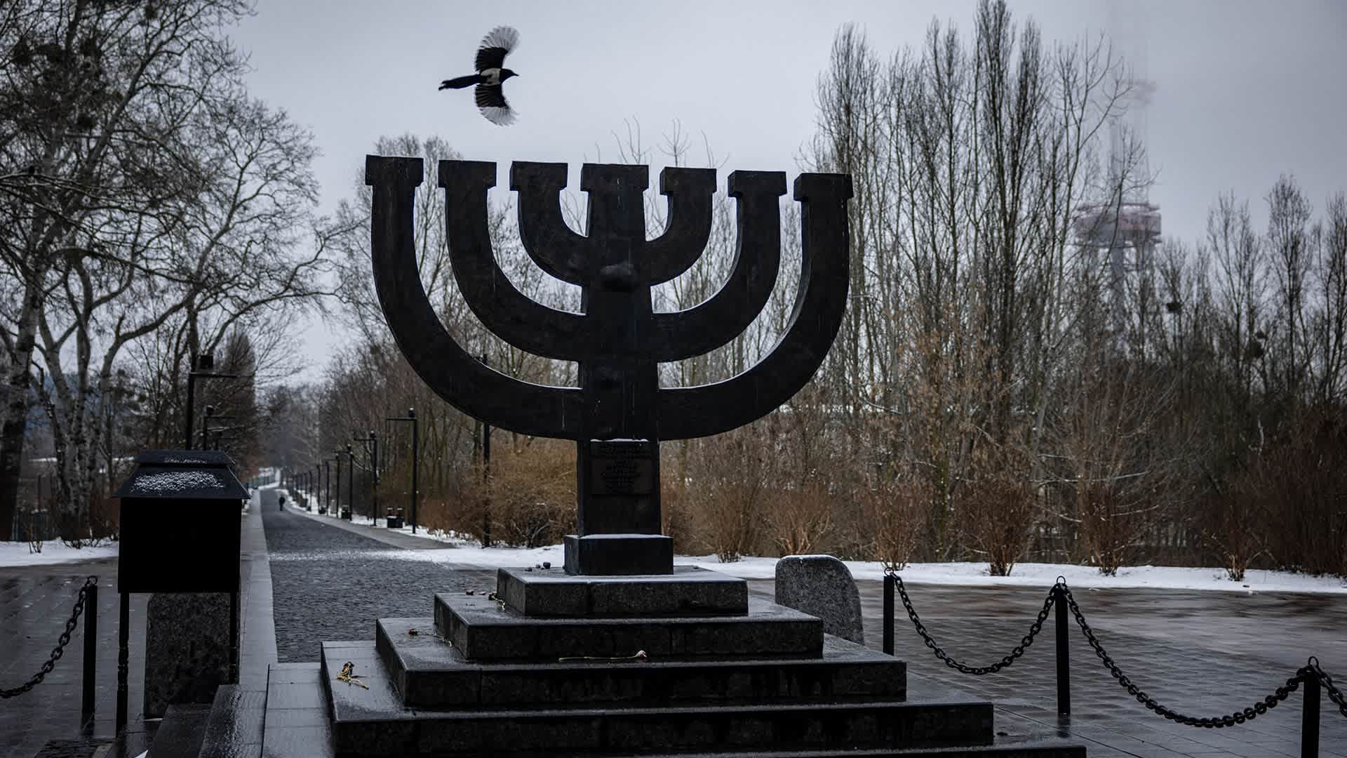 A view of the Babyn (Babi) Yar Holocaust Memorial Center in Kyiv on March 2, 2022.