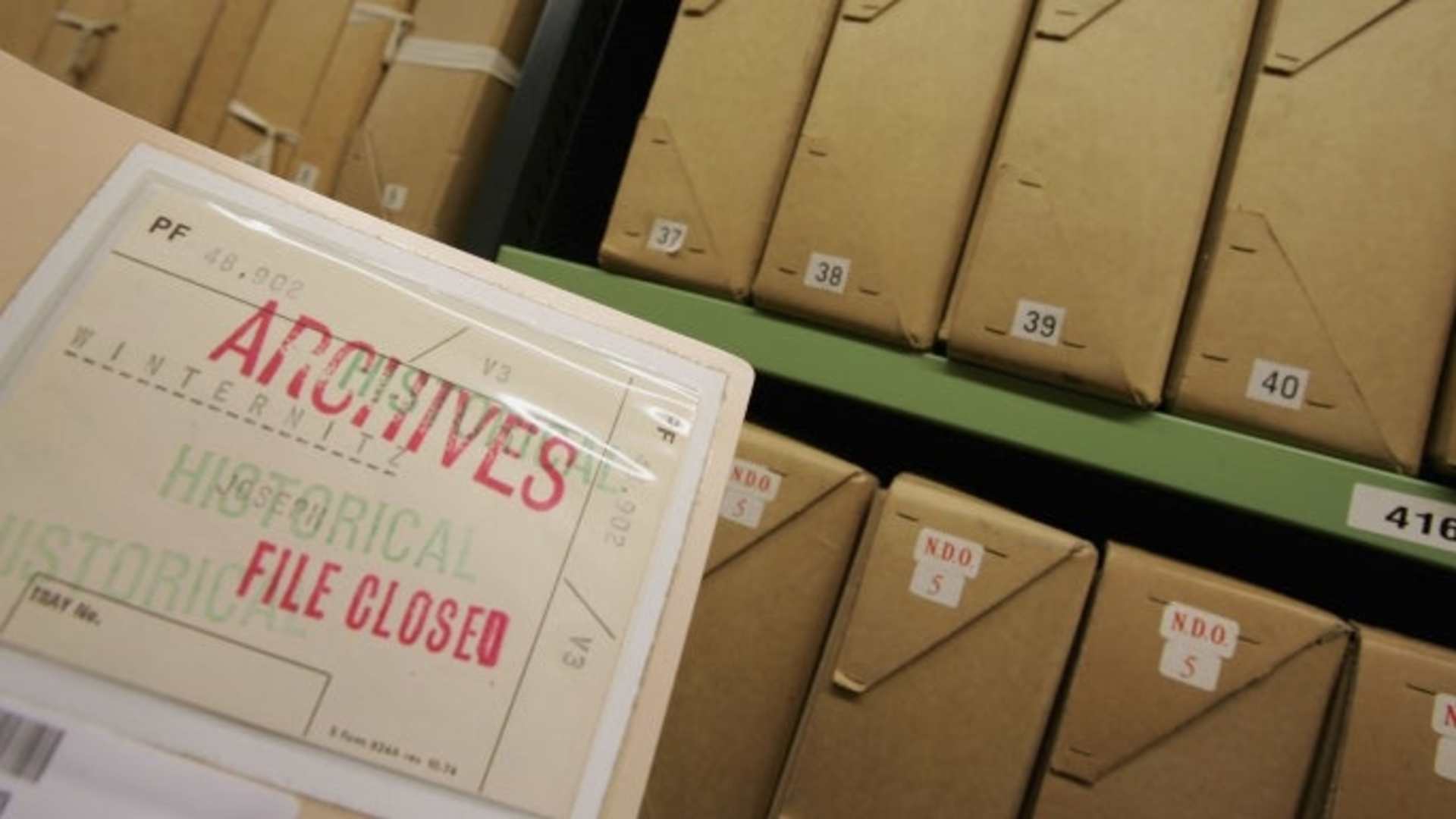 World War II intelligence files released by Britain's National Archives in September, 2014.