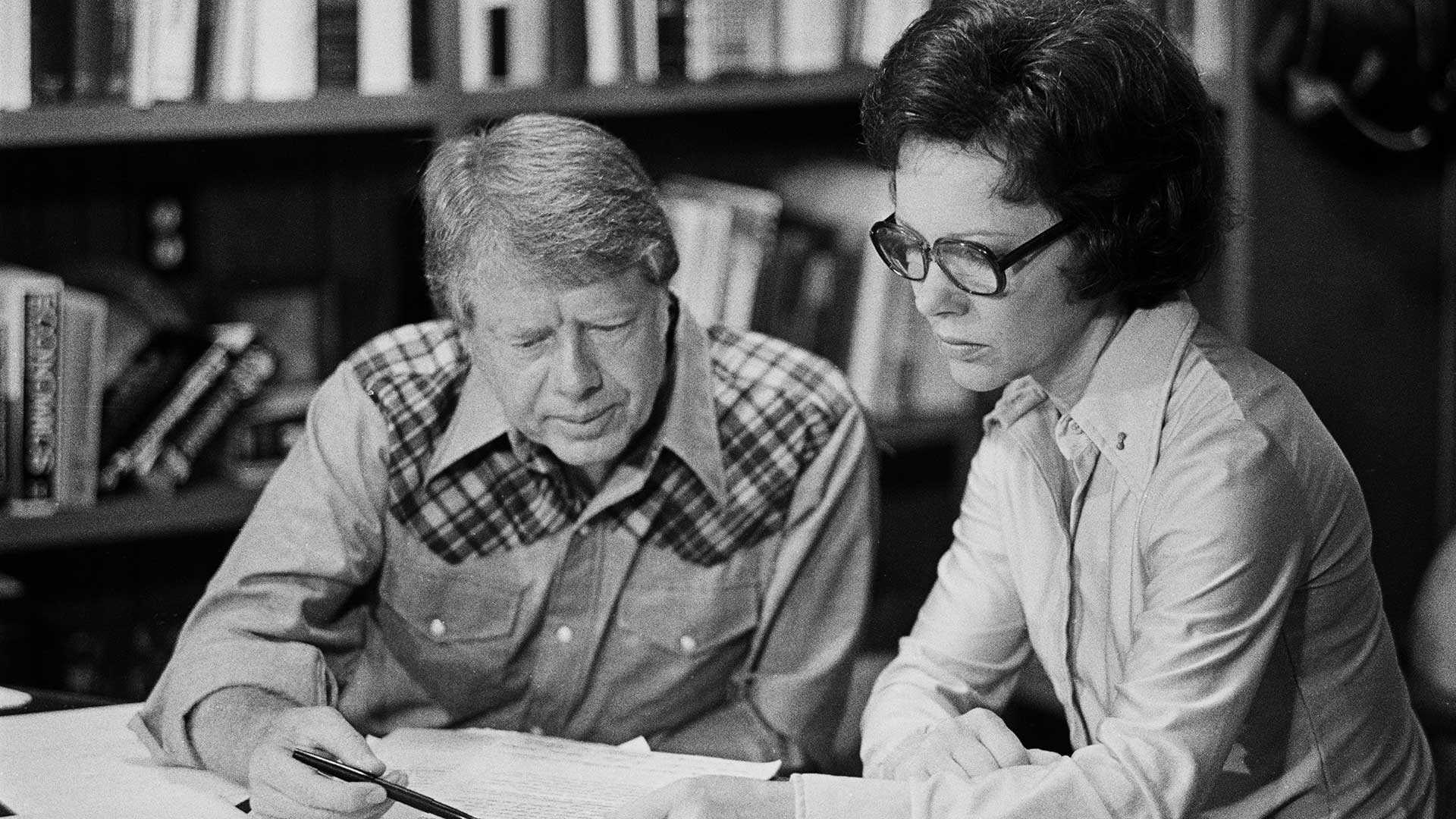 Jimmy Carter and his wife, Rosalynn Carter.
