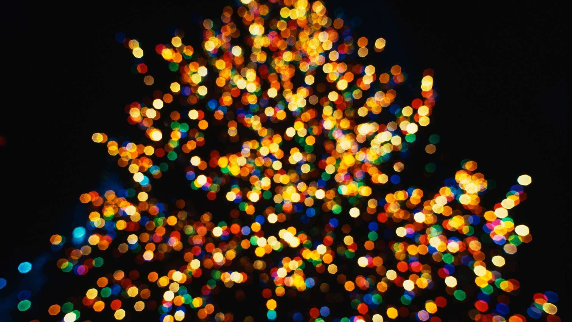 Christmas tree at the Rockefeller Center in New York City, 1988.