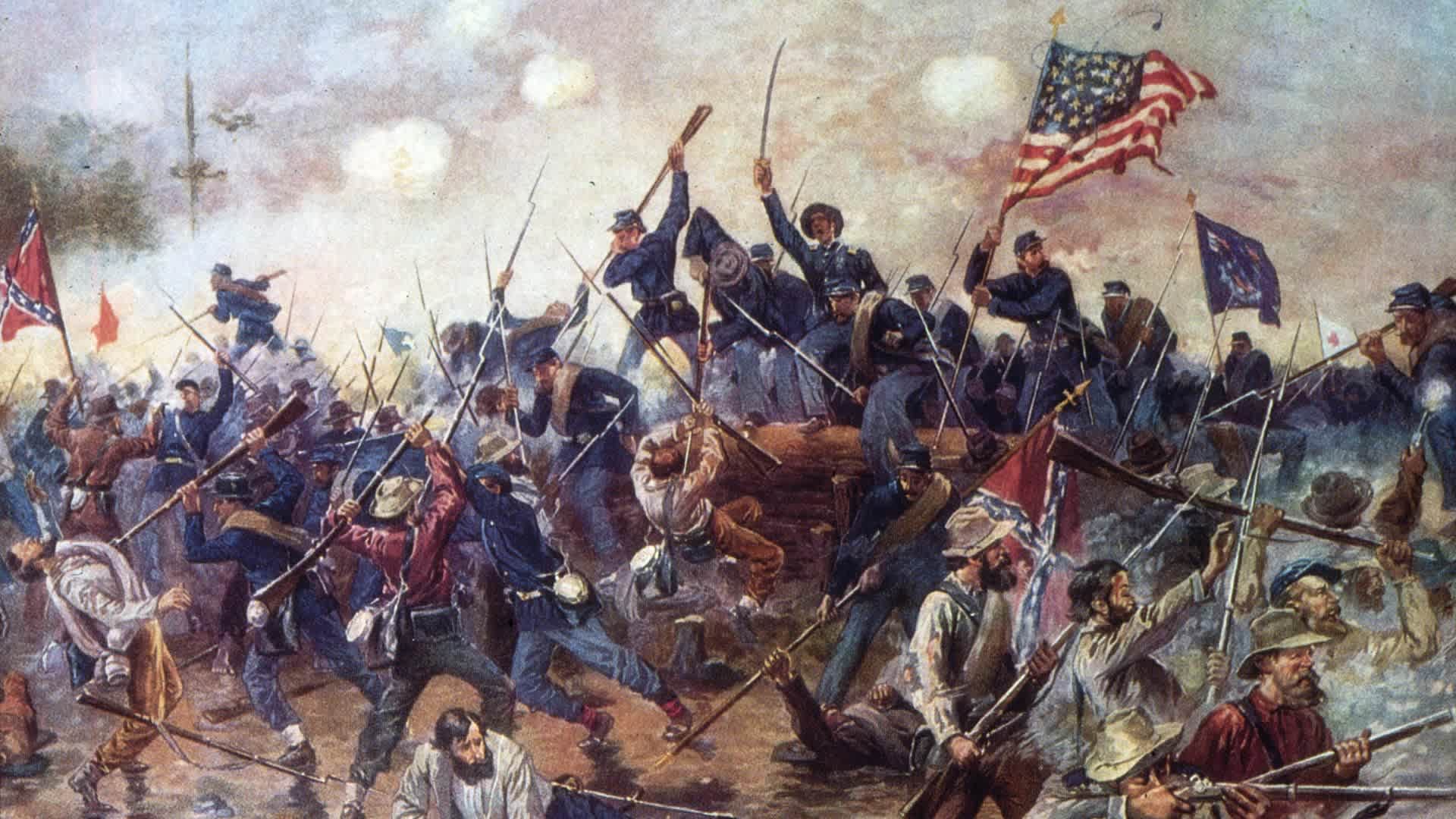 SpotsylvaniaMay 1864: The battle of Spotsylvania, Virginia. (Photo by MPI/Getty Images)