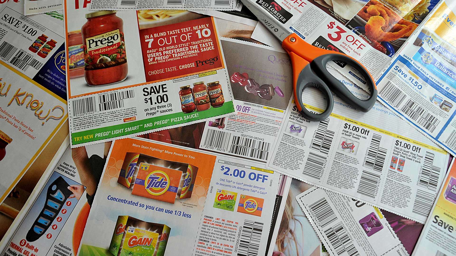 Coupon clipping.