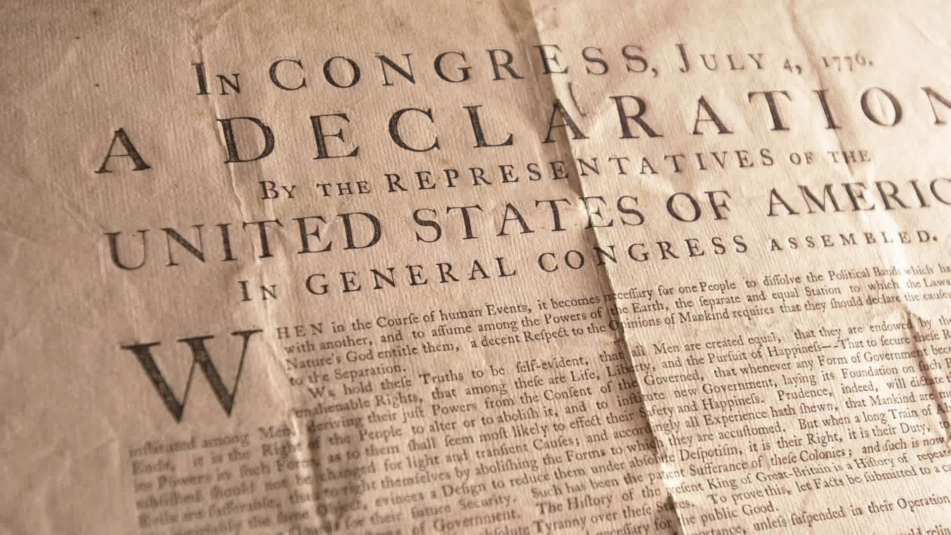 Declaration of Independence Copy Up for Sale371385 03: One of only 25 known surviving copies of the Declaration of Independence which were printed July 4, 1776 sits on display at Sotheby''s June 22, 2000 in New York City. The historic document will be sold in a one-day sale June 29th, 2000. It is estimated to be worth between $4,000,000 and $6,000,000.