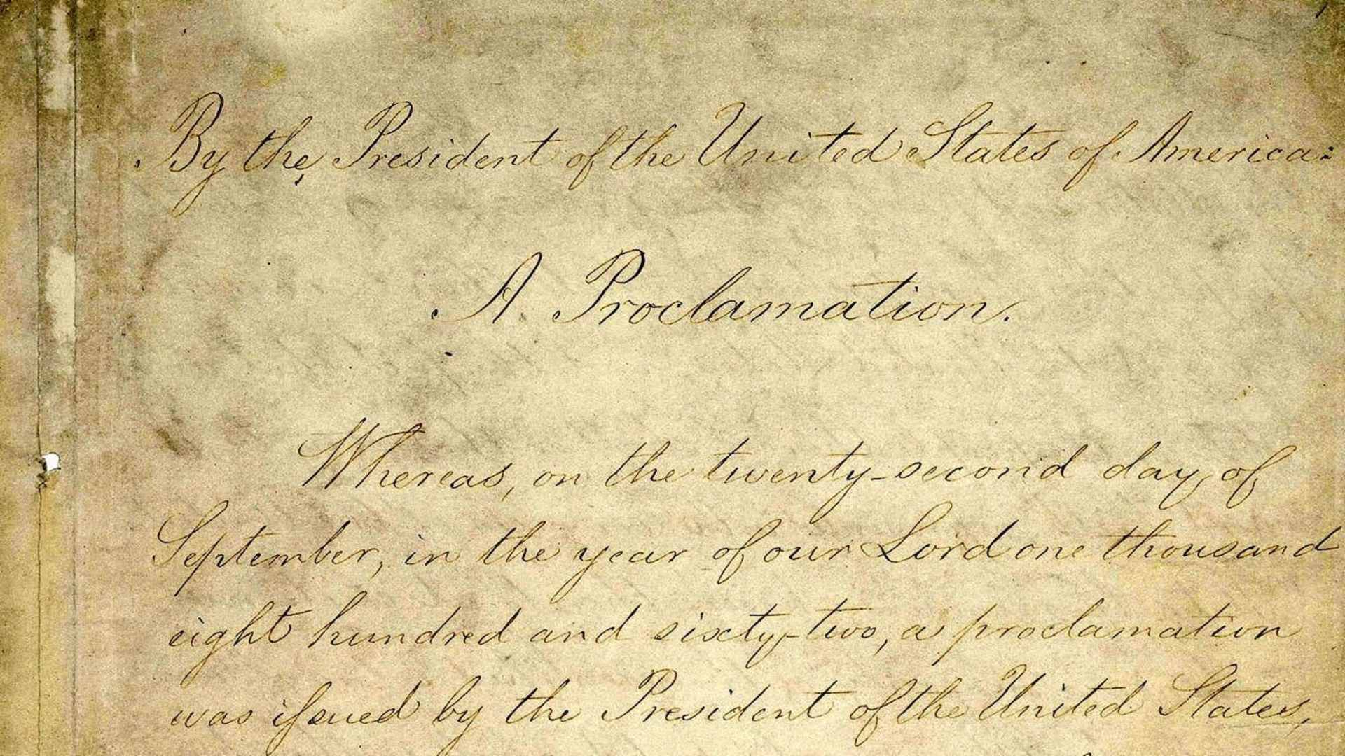 Emancipation Proclomation