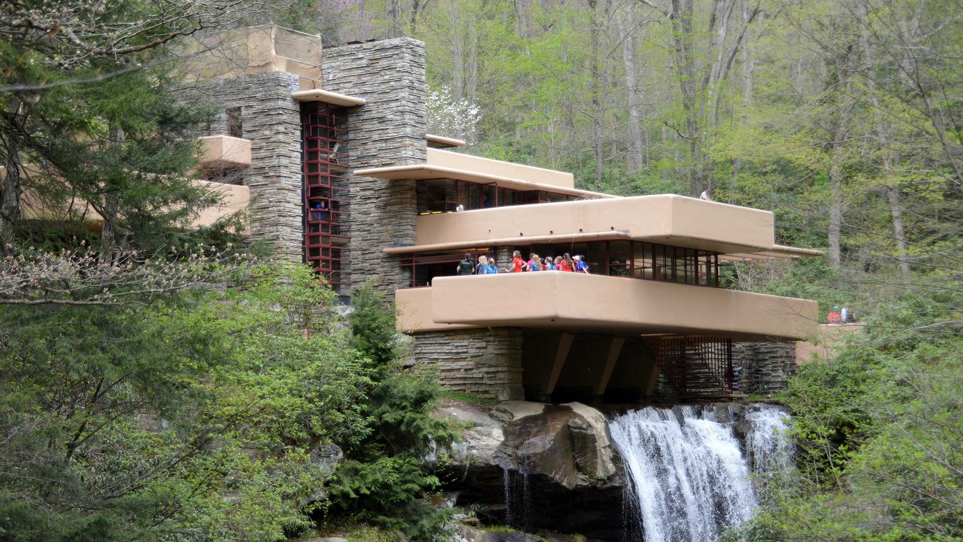 Frank Lloyd Wright's Fallingwater mansion.
