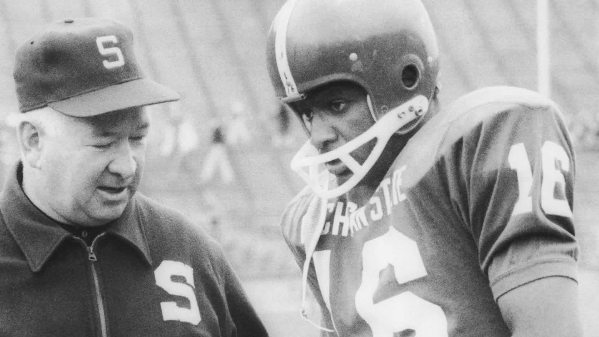 Duffy Daugherty won national titles at Michigan State in 1965 and 1966. / Bettmann Archive/Getty Images