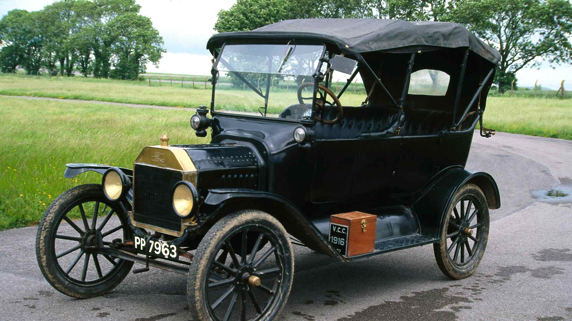UNITED STATES - SEPTEMBER 19: The Ford Model T was introduced by Henry Ford (1863-1947) in 1908, and made by the Ford Motor Company in Detroit. By means of true mass production, this car was affordable for far more people than ever before. By 1913 motorised production lines were in use, enabling the Model T to be made in such quantities that, in 1915, a tourer cost half the price it was when first introduced. The new production methods were so speedy that only one paint, japan black enamel, would dry fast enough to prevent problems, hence the remark attributed to Ford that �Customers can have any color they want so long as it's black�. The Model T was hugely popular, and by the time it was phased out in 1927 over sixteen million vehicles had been made. (Photo by SSPL/Getty Images)
