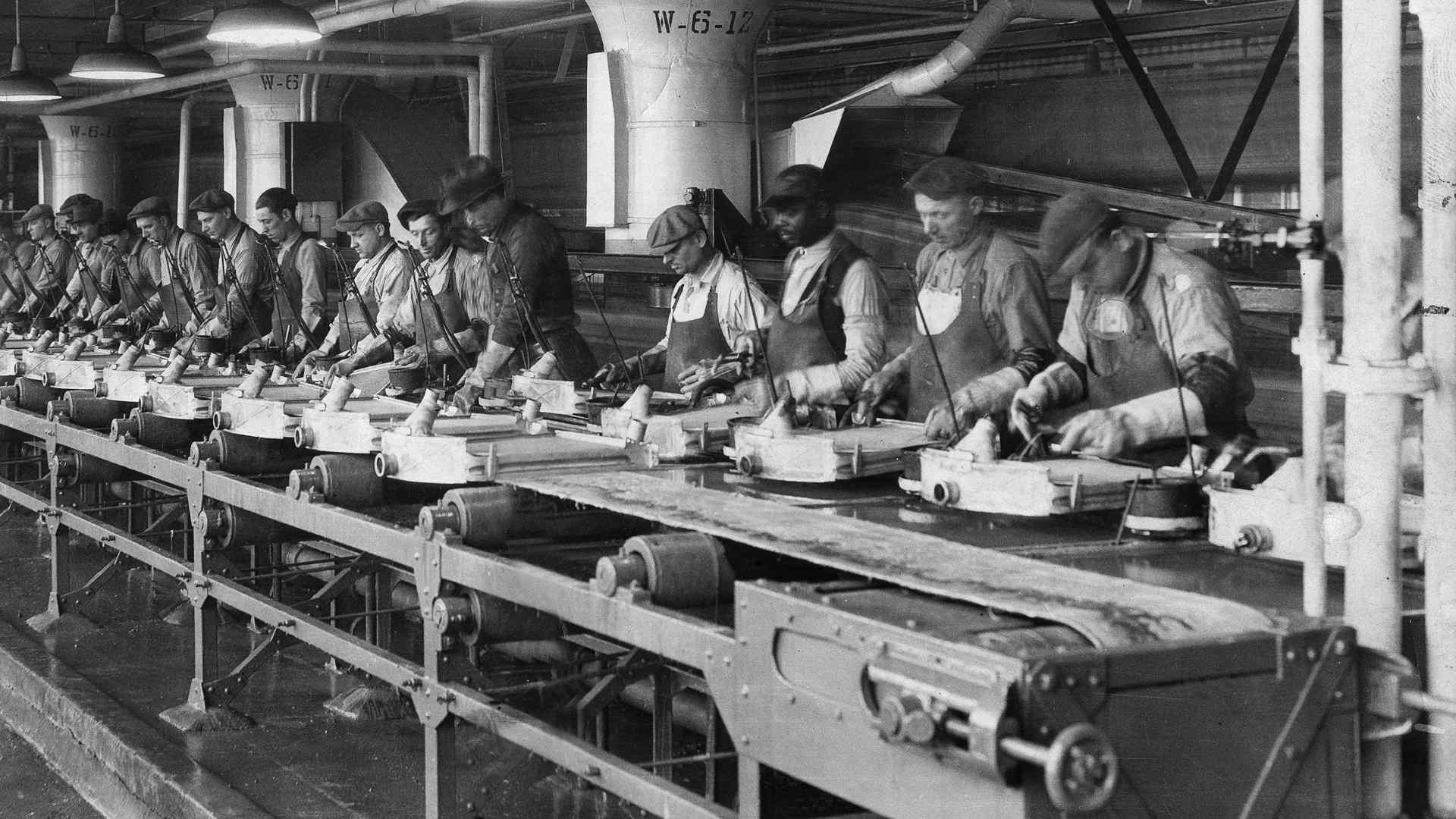 Ford Motor Company production line, 1920s