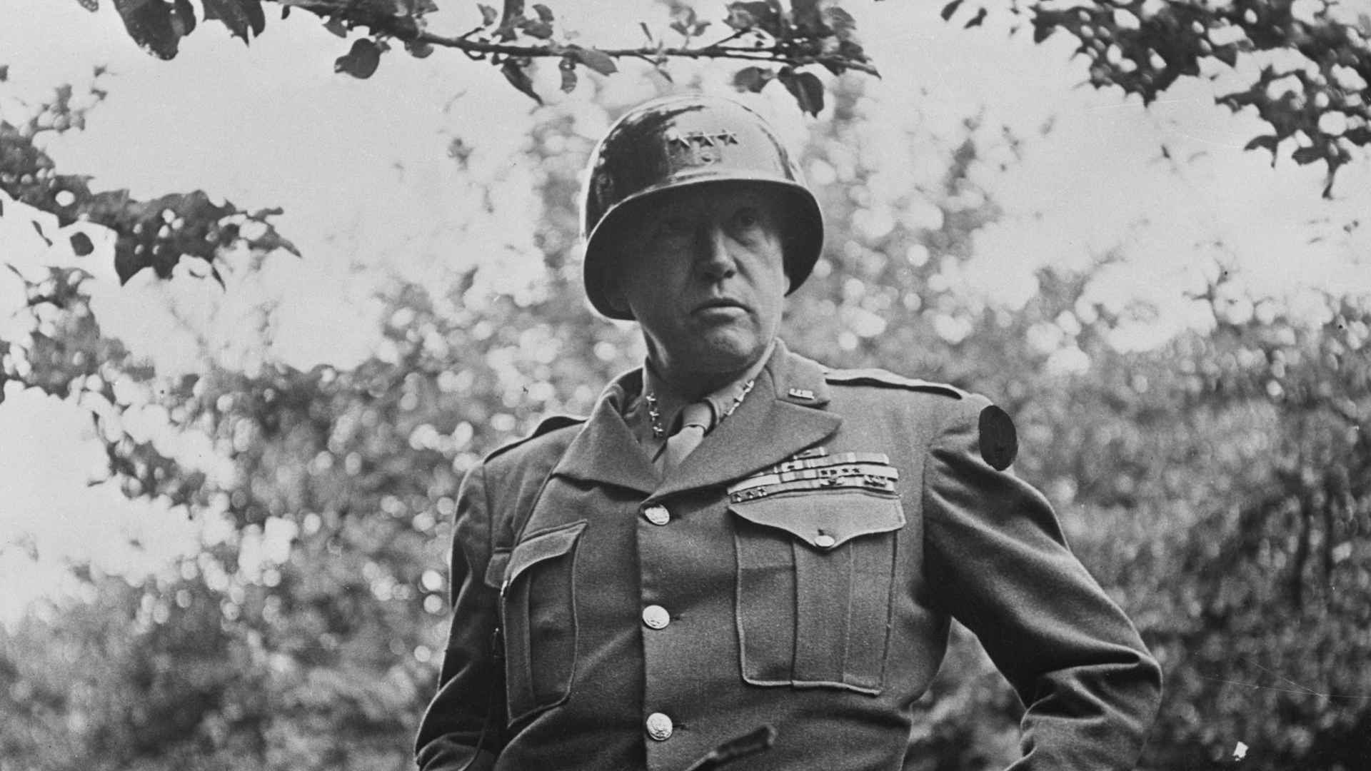 General George Patton led the American Army in World War II across France to Germany.