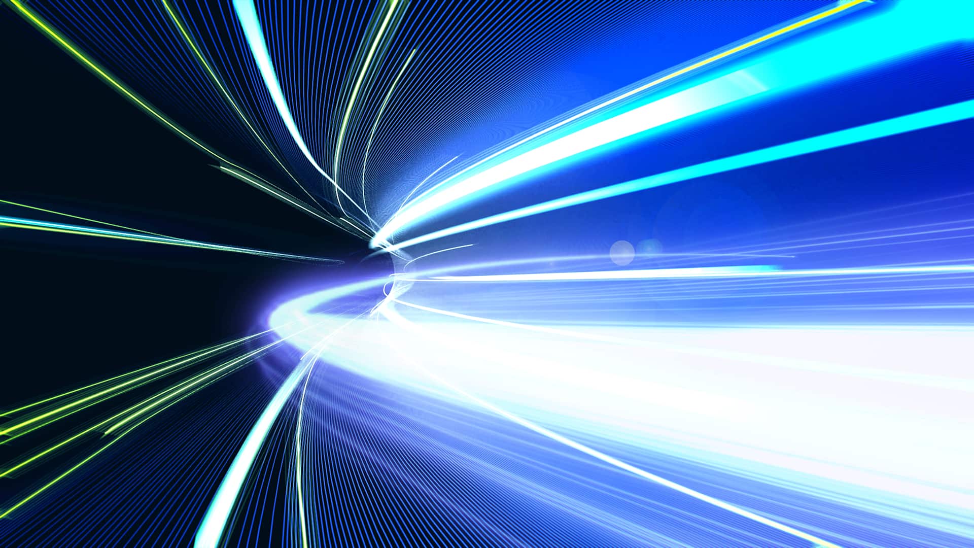 Speed motion in tunnel - stock photo