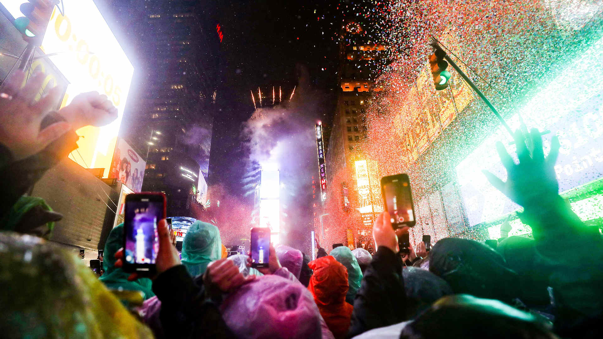 New Year's Eve celebration in Time Square, New York City.