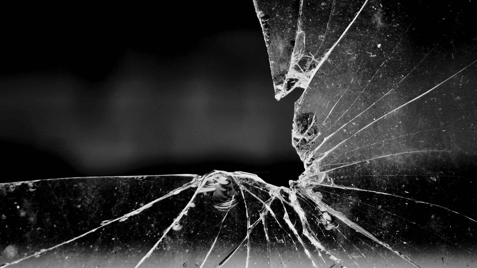Broken glass.