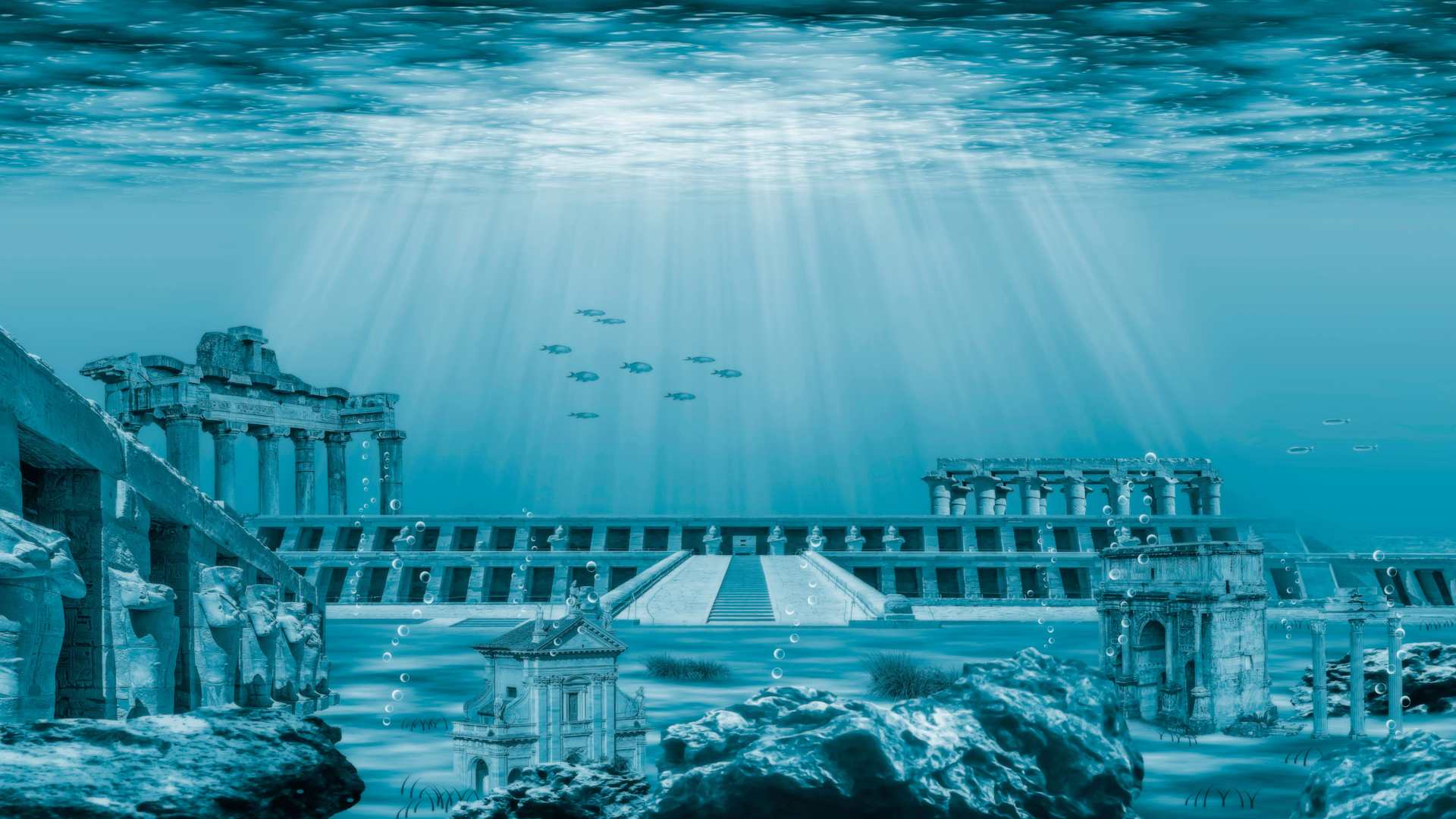 Ruins of the Atlantis civilization