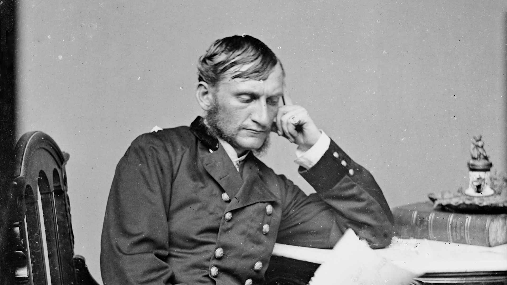 Gen. Judson Kilpatrick, between 1855 and 1865. [Soldier and politician: officer in the Union Army during the American Civil War; US Minister to Chile]. Artist Unknown. (Photo by Heritage Art/Heritage Images via Getty Images)