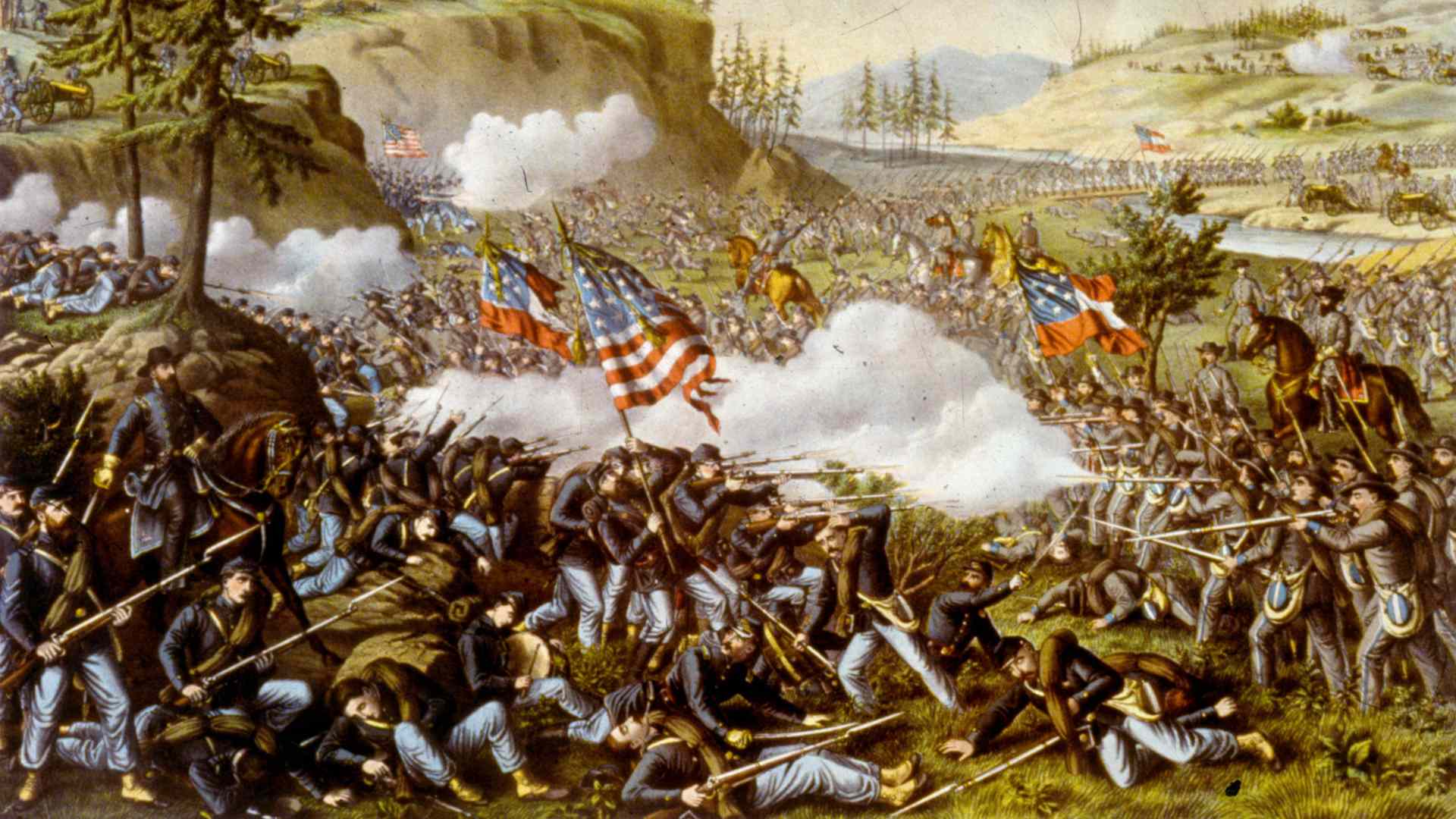 September 1863: The battle of Chickamauga in Georgia.
