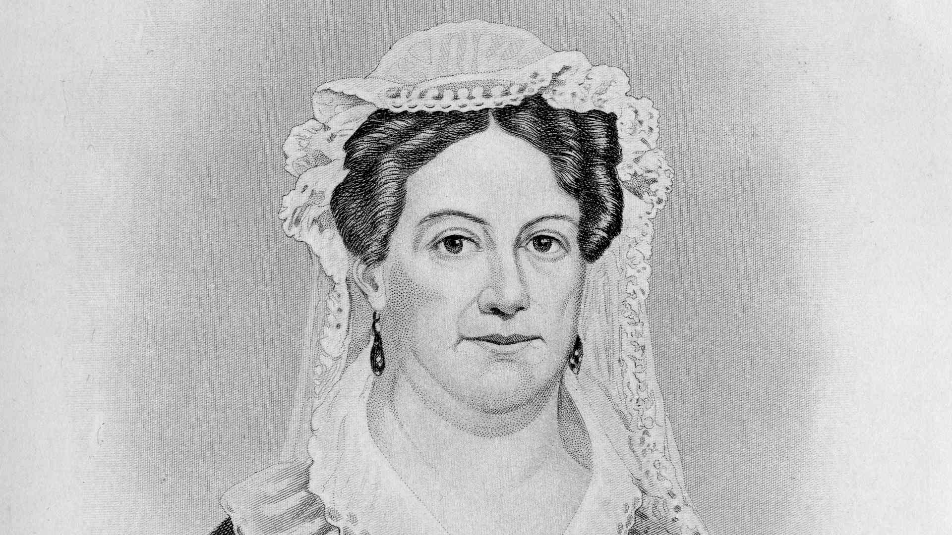 Rachel Jackson, wife of United States President Andrew Jackson, steel plate engraving, 1820. (Photo by Smith Collection/Gado/Getty Images).