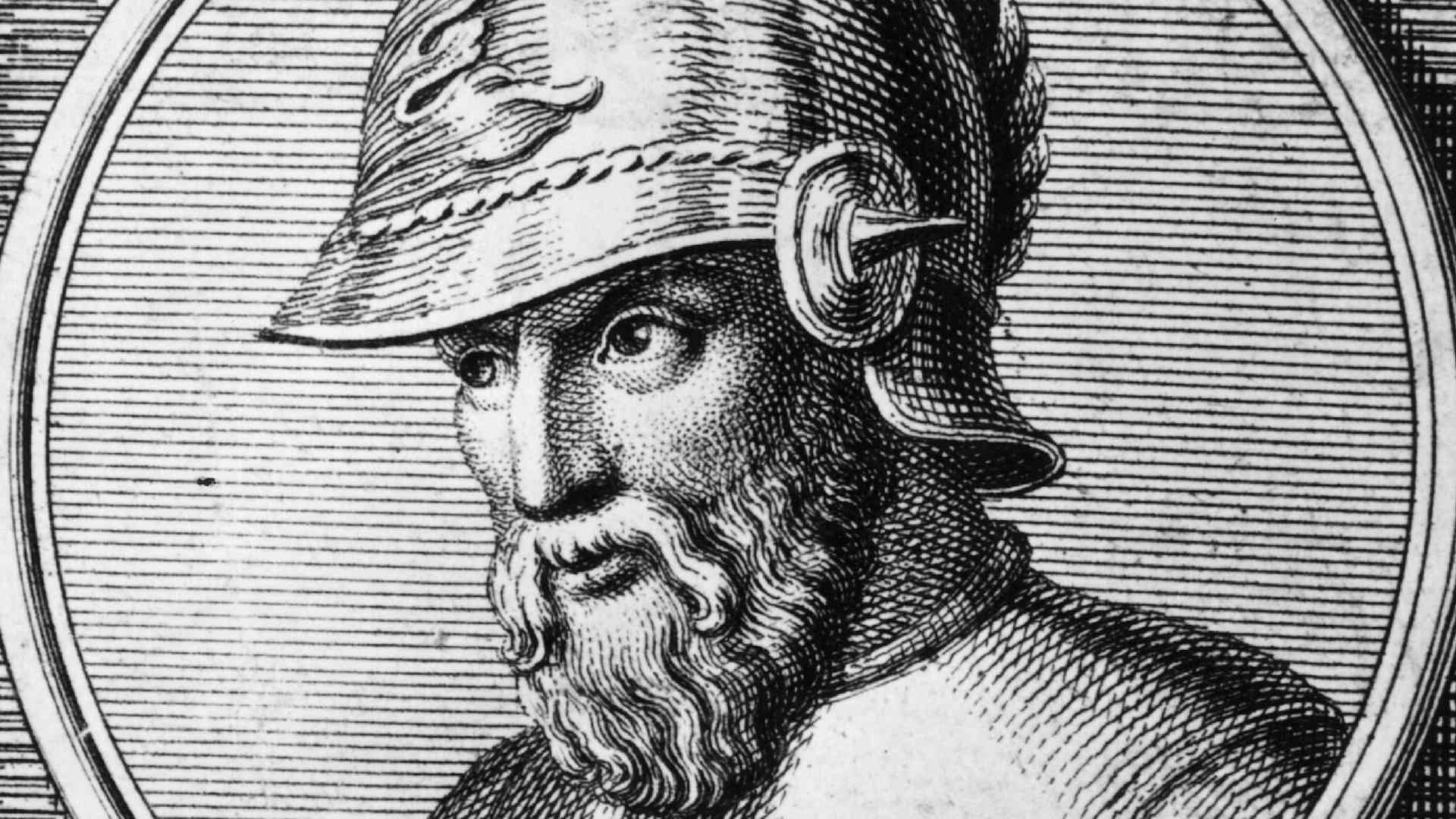 Circa 548 BC: Cyrus the Great, the founder of the Persian empire. By 548 BC, he was King of Persia.