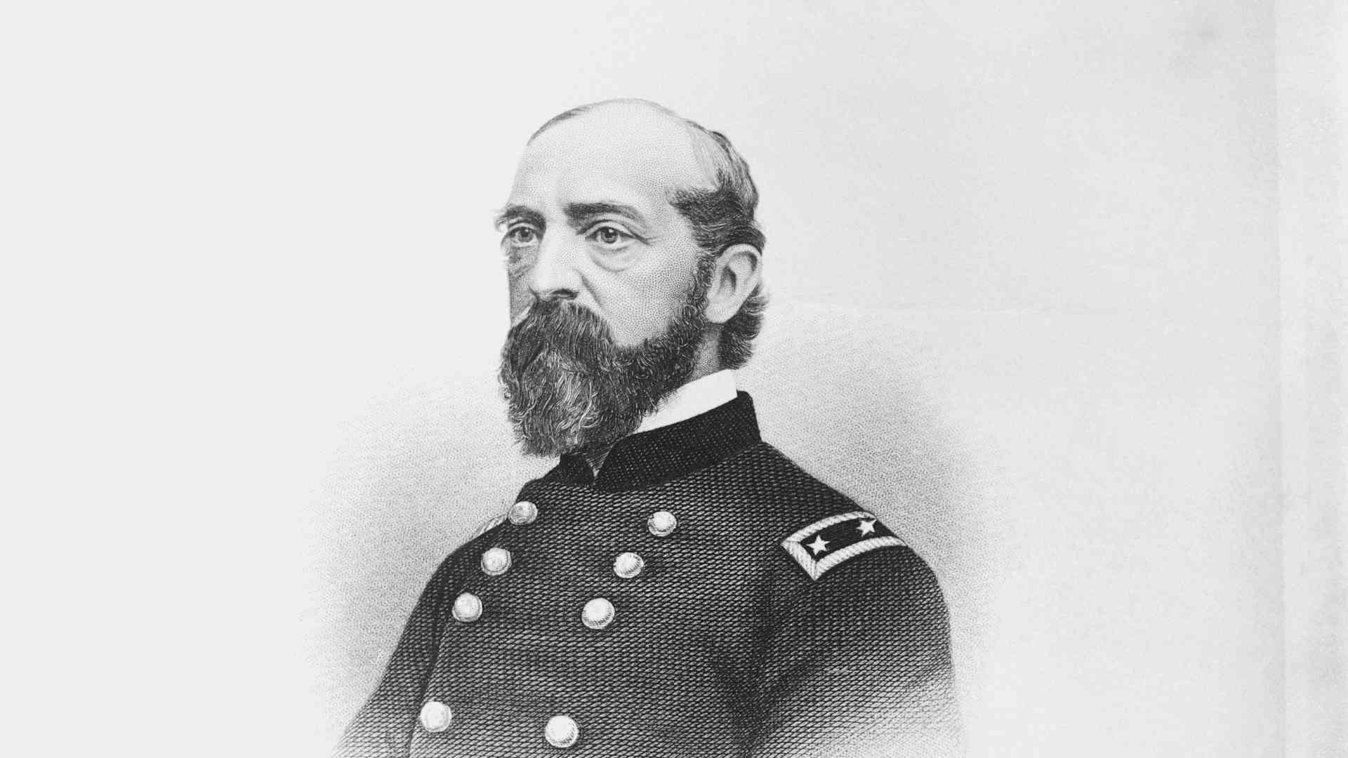 Civil War officer, General George Meade (1815-1872), who was placed in command of armies at the Potomac and at Gettysburgh.