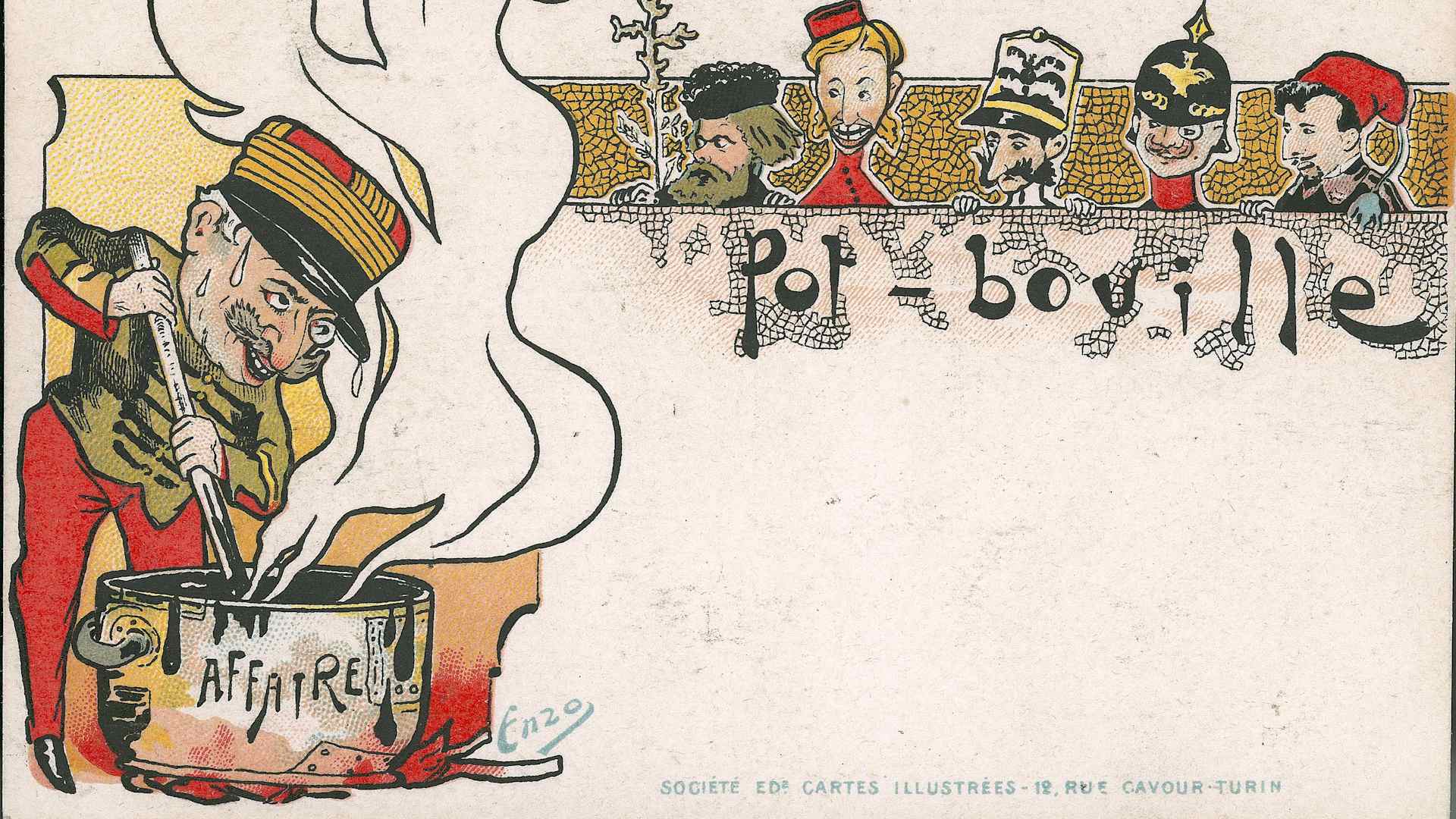 FRANCE - CIRCA 1890: Affair Dreyfus. Caricature. France, about 1900. (Photo by Roger Viollet Collection/Getty Images)