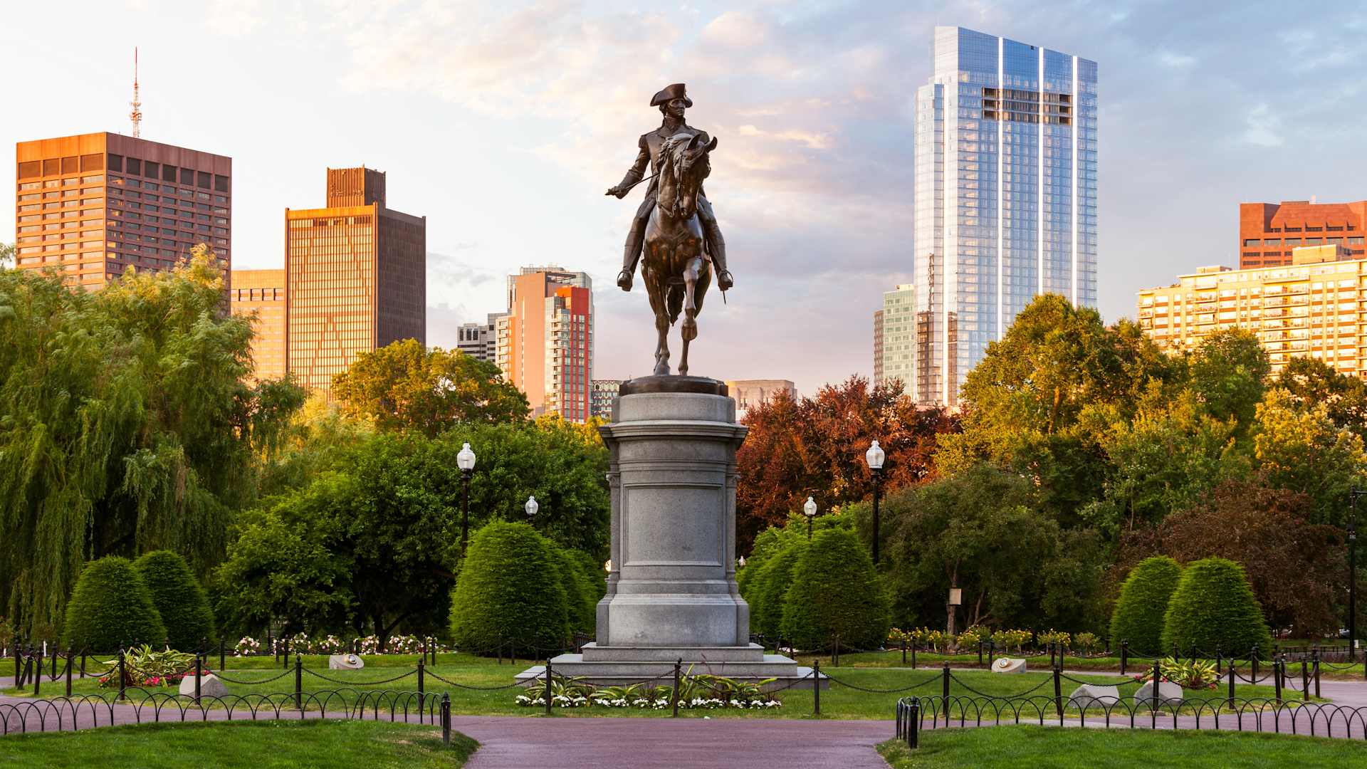 George Washington Statue, Boston Public Garden, Boston, Massachusetts, America