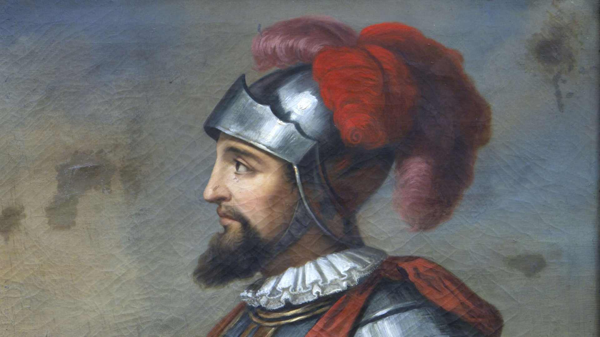 Vasco Núñez de Balboa. Found in the collection of Museo Naval de Madrid. Artist: Anonymous.