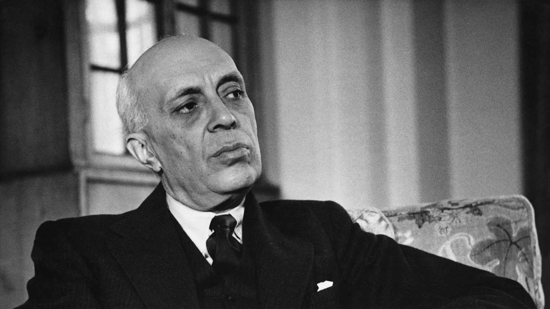 Indian statesman Jawaharlal Nehru during an interview with the Picture Post magazine.