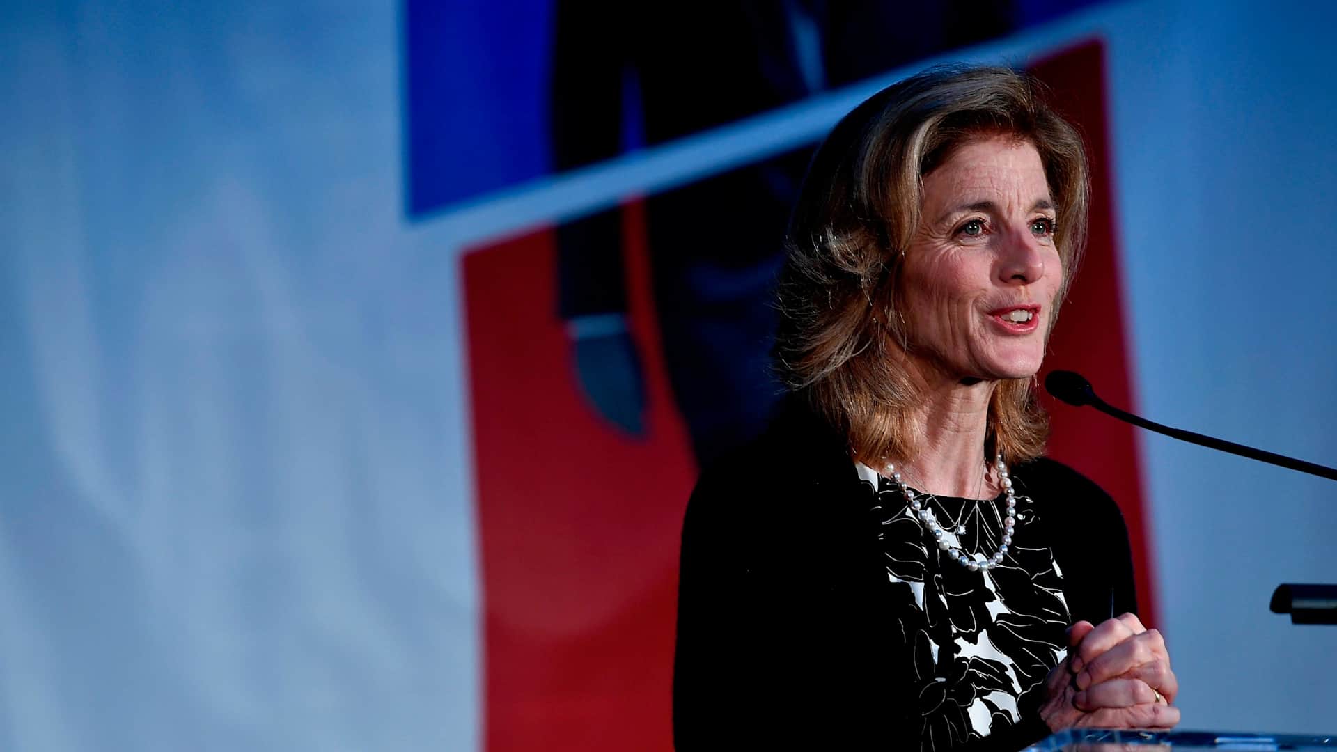 WASHINGTON, DC - MAY 02: Ambassador Caroline Kennedy speaks at American Visionary: John F. Kennedy's Life and Times debut gala at Smithsonian American Art Museum on May 2, 2017 in Washington, DC. (Photo by Larry French/Getty Images for WS Productions)