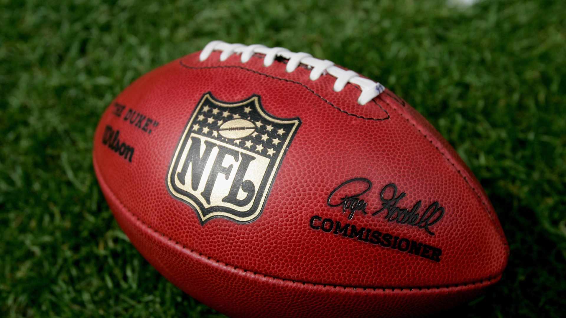 DENVER - SEPTEMBER 16: A close up of the official NFL 'The Duke' game ball complete with commissioner Roger Goodell's signature as the Denver Broncos defeated the Oakland Raiders 23-20 in overtime during week two NFL action at Invesco Field at Mile High on September 16, 2007 in Denver, Colorado. (Photo by Doug Pensinger/Getty Images)
