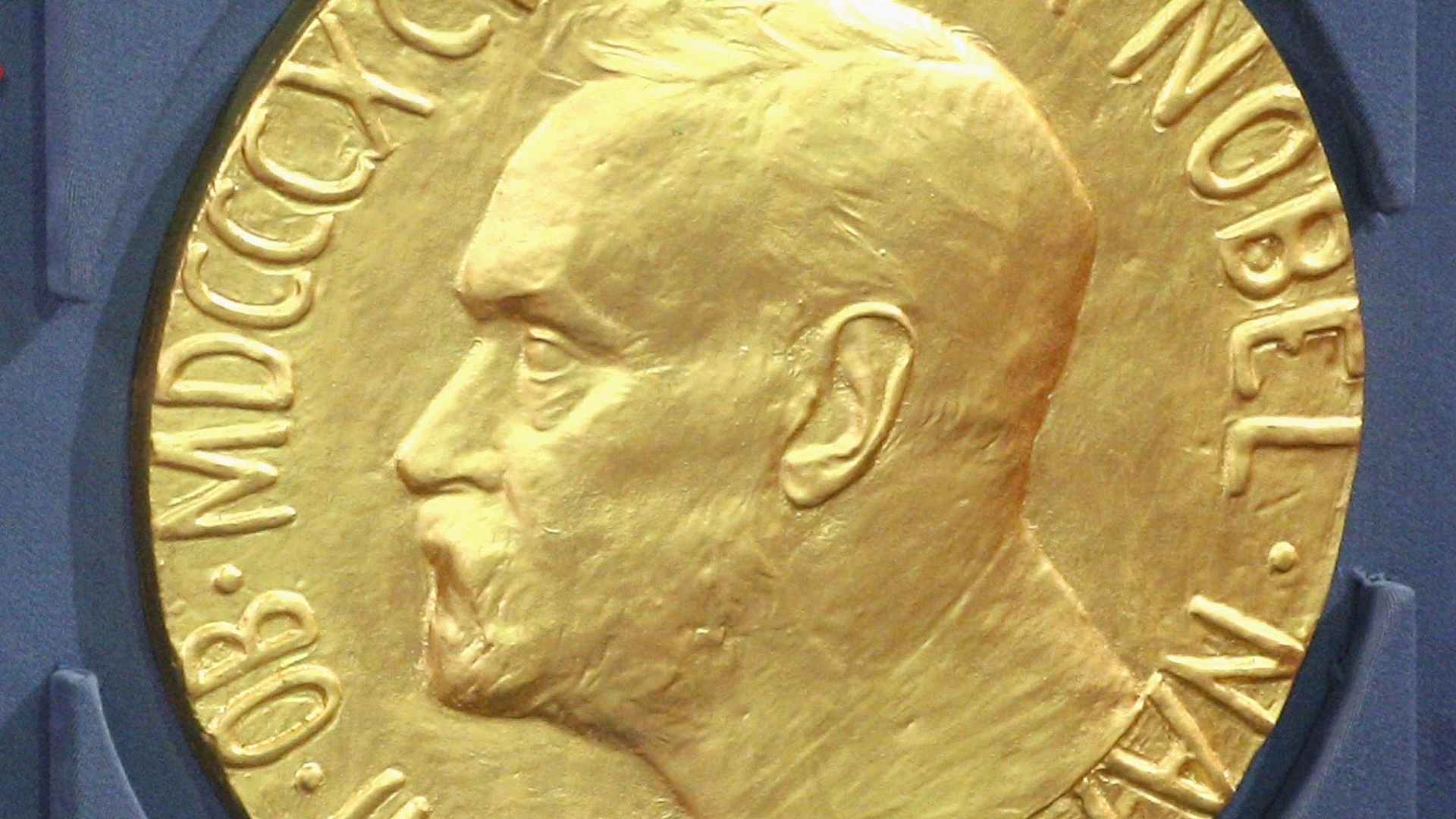 OSLO, NORWAY - DECEMBER 10: A plaque depicting Alfred Nobel at the Nobel Peace Prize Ceremony 2008 in Oslo City Hall on December 10, 2008 in Oslo, Norway. The Norwegian Nobel Committee has decided to award the Nobel Peace Prize for 2008 to Martti Ahtisaari for his important efforts, on several continents and more than three decades, to resolve international conflicts. The Nobel Peace Prize is one of five Nobel Prizes bequeathed by the Swedish industrialist and inventor Alfred Nobel. His will stated that the prize should be awarded by a committee of five people elected by the Norwegian Parliament. The Peace Prize is presented annually in Oslo, Norway, in the presence of the king, on December 10, the anniversary of Nobel's death. (Photo by Chris Jackson/Getty Images)