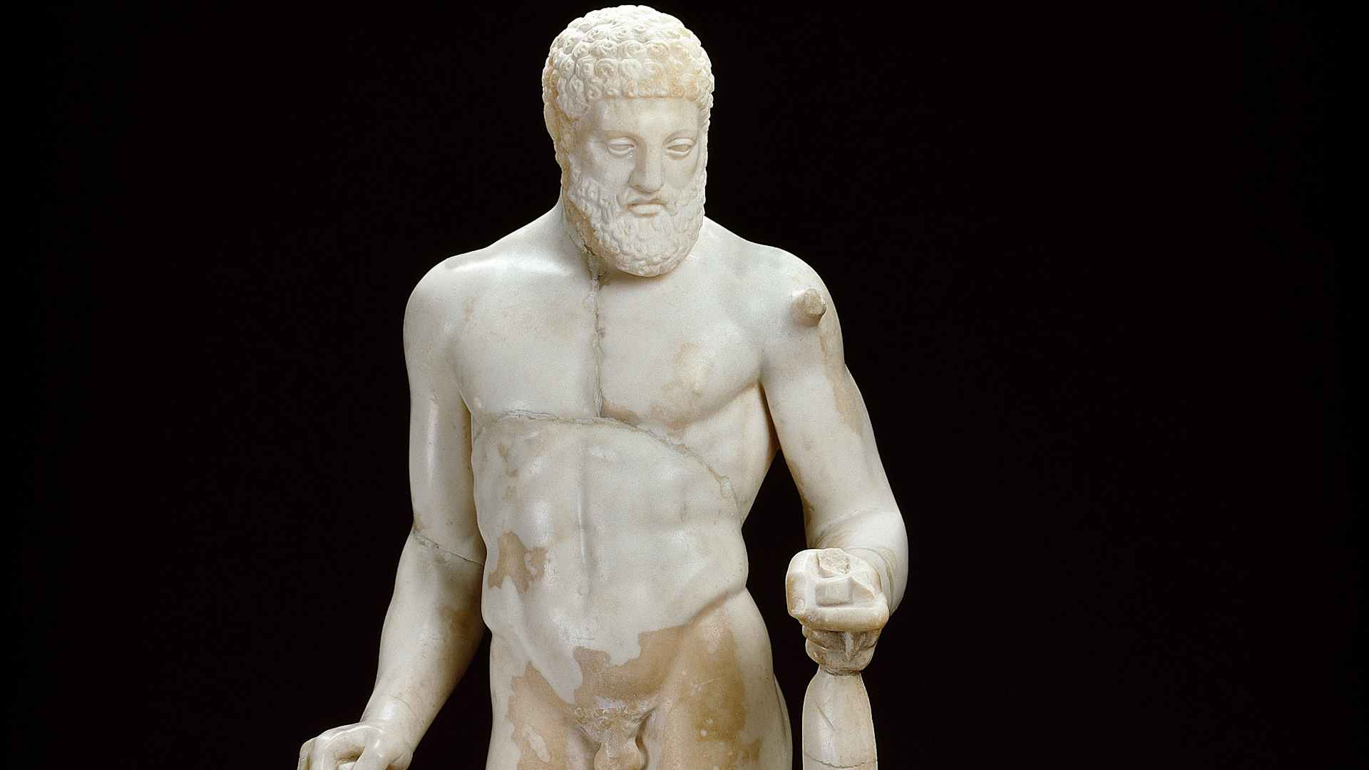 Marble statue of Hercules and the Erymanthian boar, 2nd century