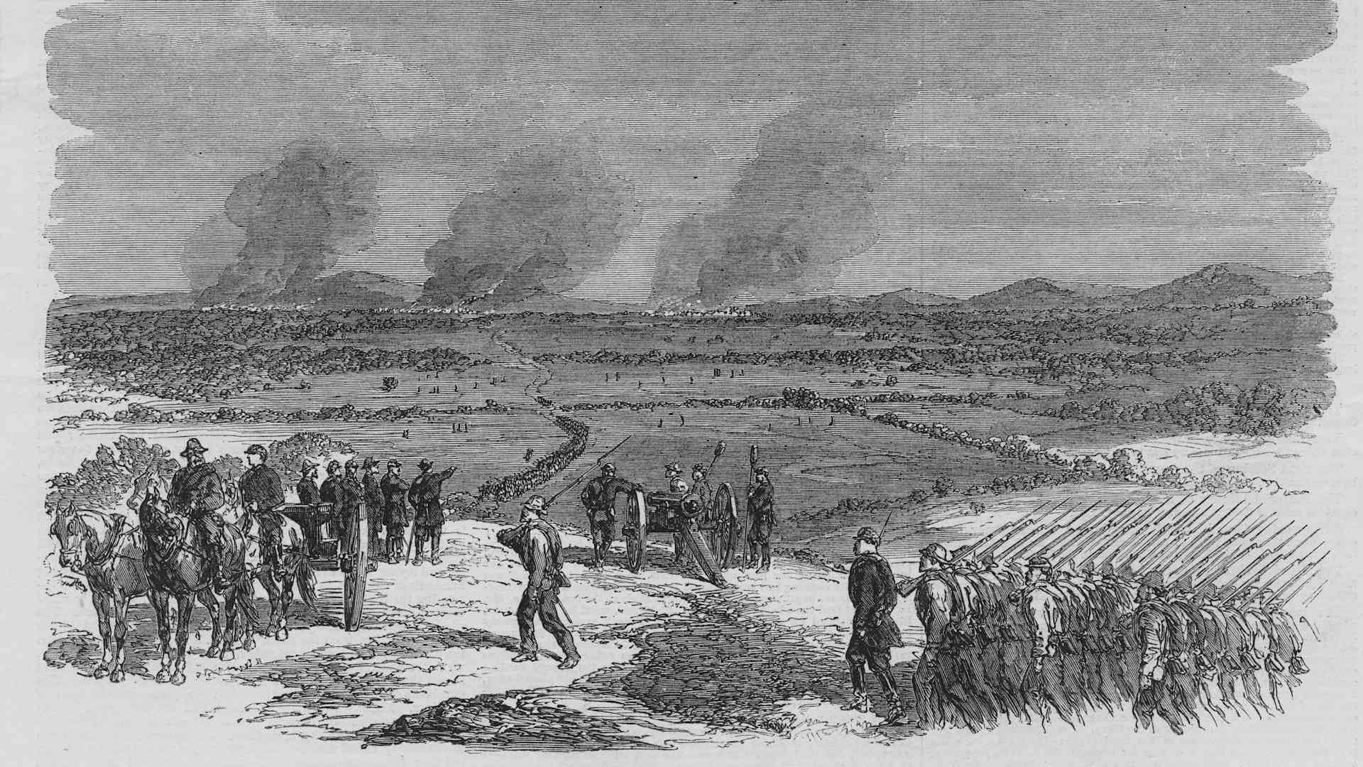 The Confederate Army of the Valley divisions of Major General Joseph B. Kershaw and the cavalry of Major General Fitzhugh Lee on the march to engage the Union Army of the Shenandoah under Major General Philip H. Sheridan in September 1864 during the Shenandoah Valley Campaign of the American Civil War.