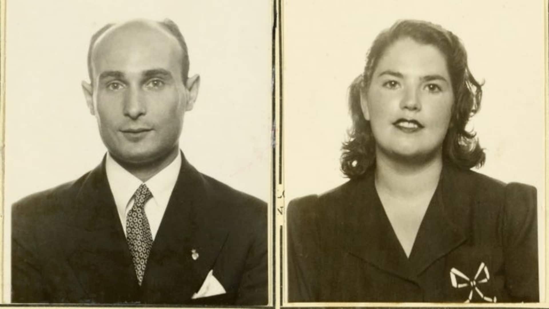 Juan Pujol García “Garbo” (left) and Araceli Pujol García (right). (Credit: National Archives)