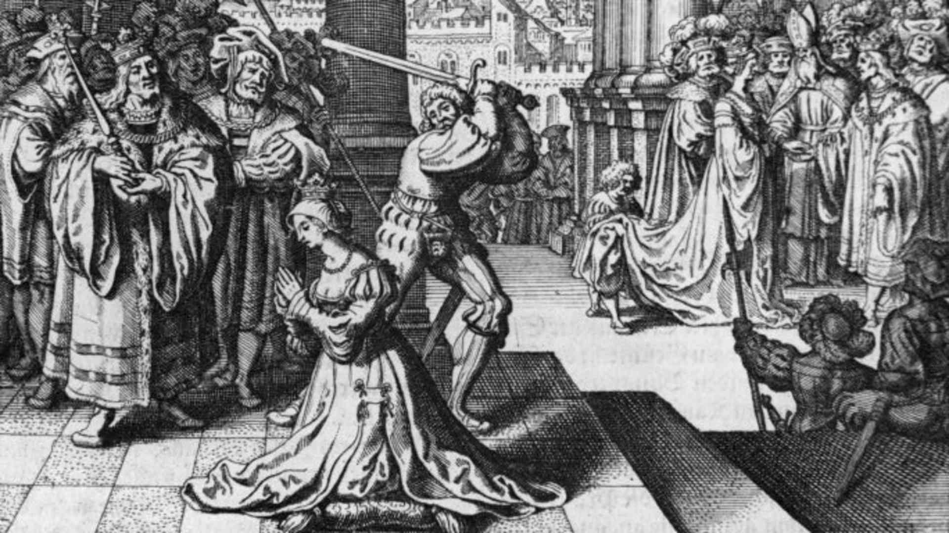 Anne Boleyn's execution, 1536. (Credit: Bettmann Archive/Getty Images)
