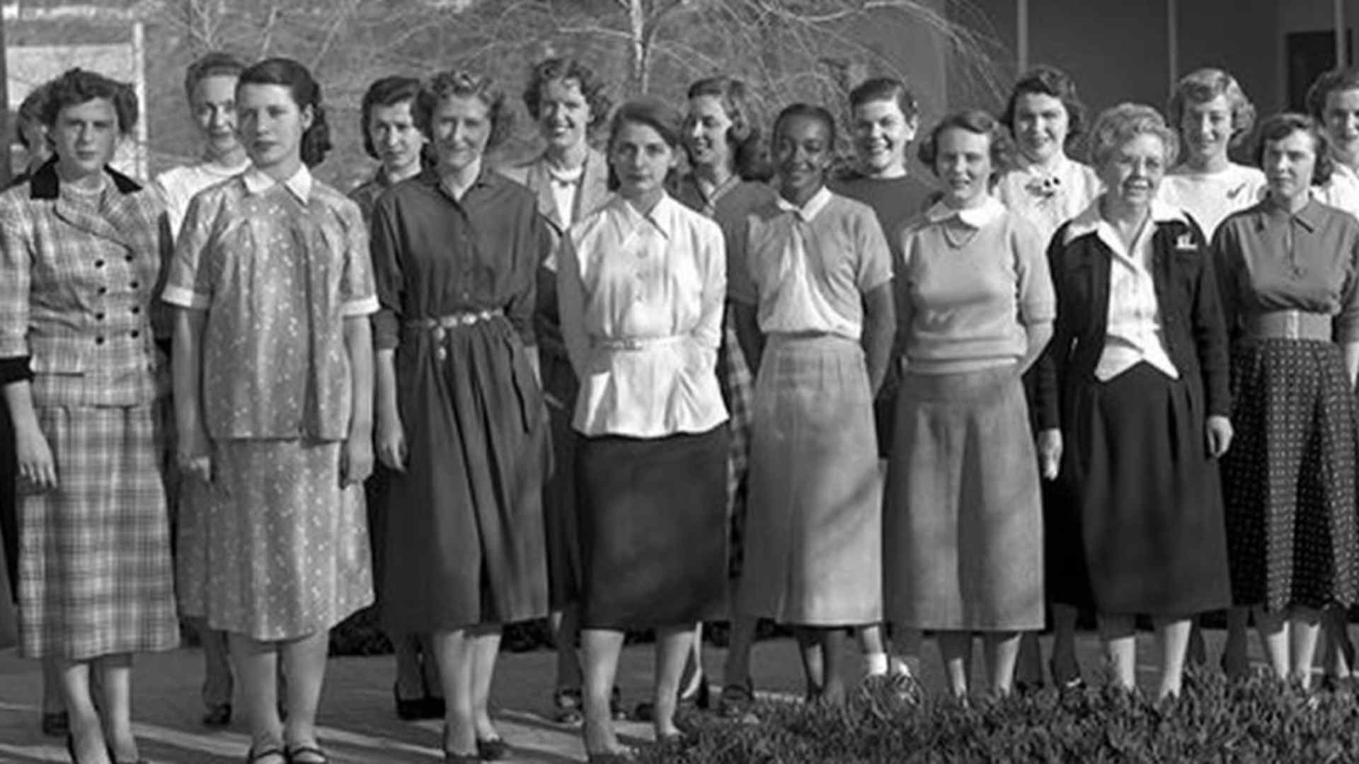 The human computers pose for a group photo in 1953.