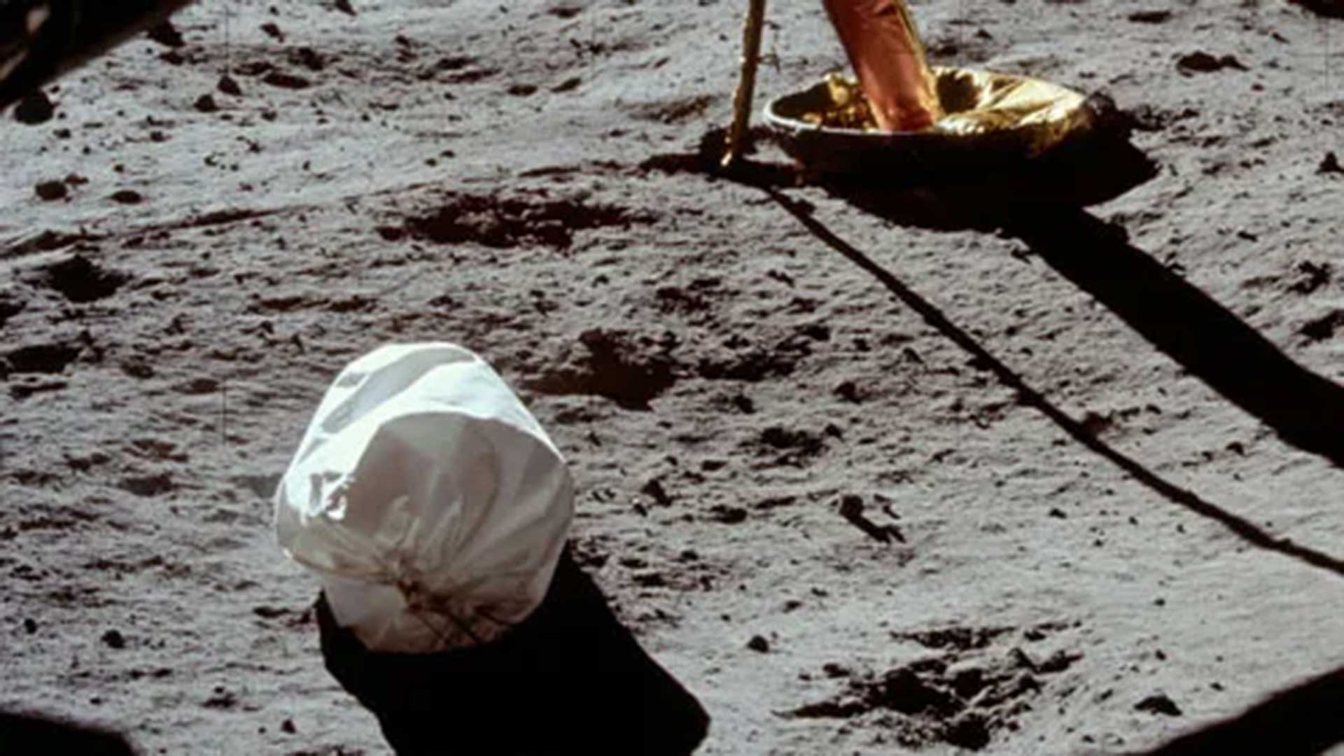 Human waste on the moon.