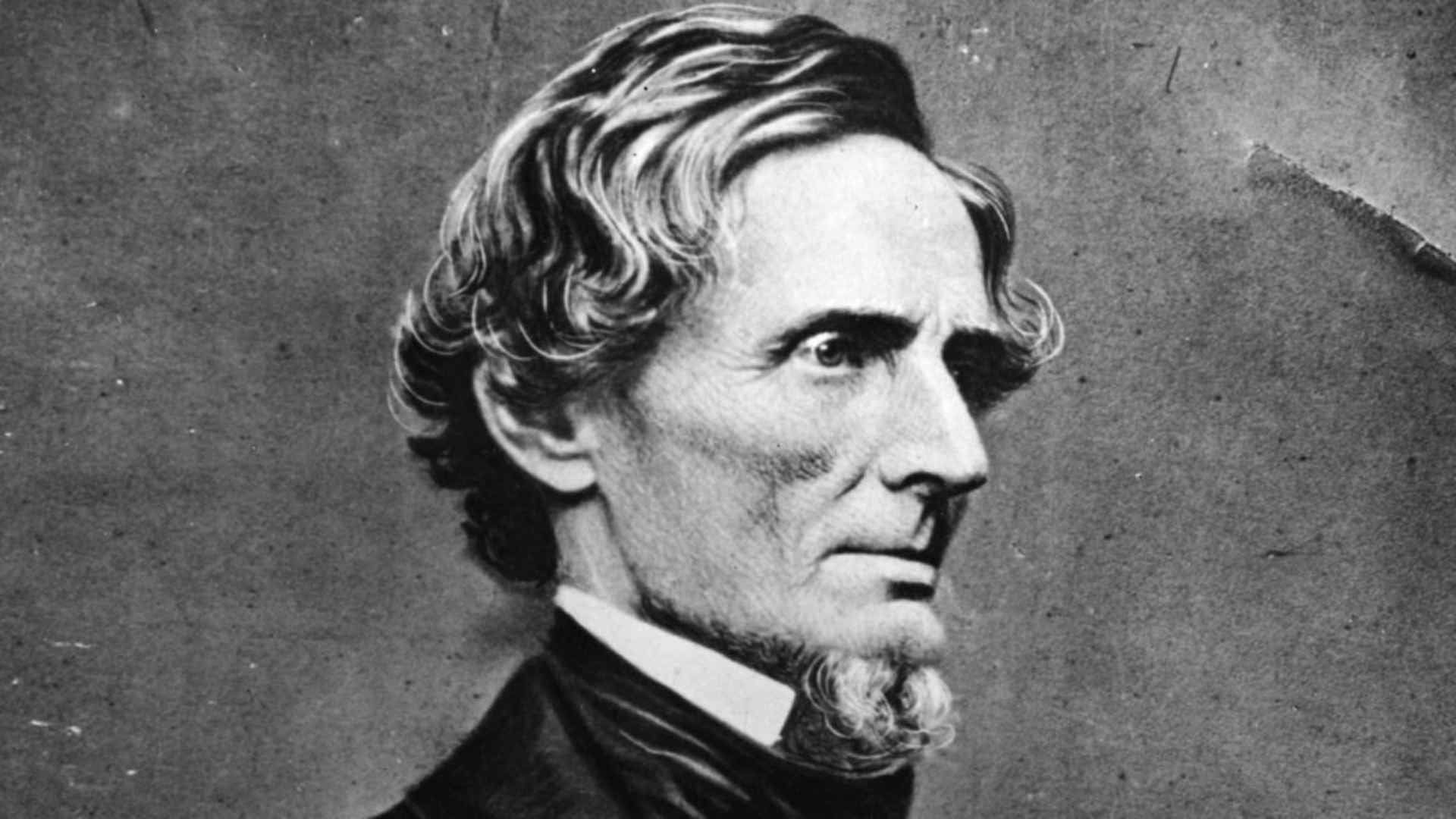 Jefferson Davis , the first and only President of the Confederate States of America, circa 1865