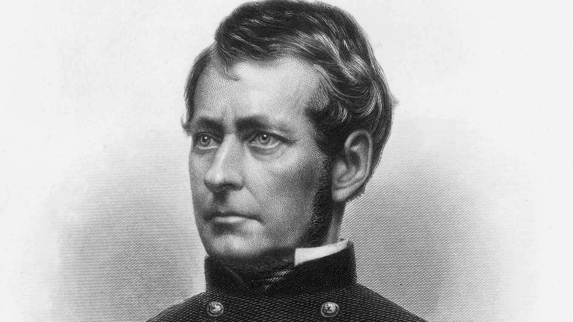 Joseph Hooker (1814-1879), American soldier who fought in Second Seminole War, Mexican War, and the Civil War. Replaced Burnside as head of the Army of the Potomac, replaced by Meade before the Battle of Gettysburg, succeeded at Atlanta siege. Original Artwork: Engraving by A H Ritchie.
