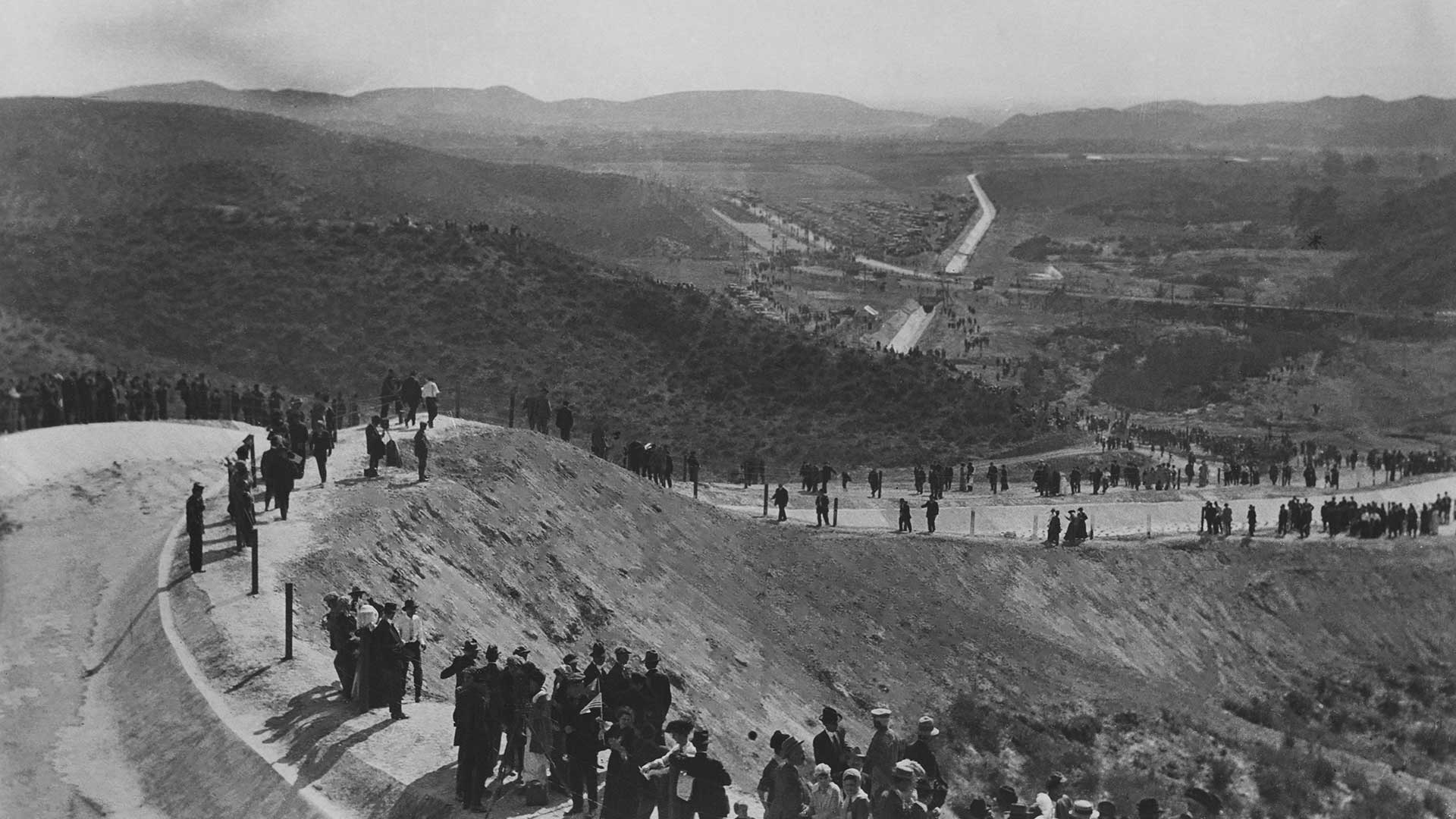 Grand opening of the LA aqueduct.