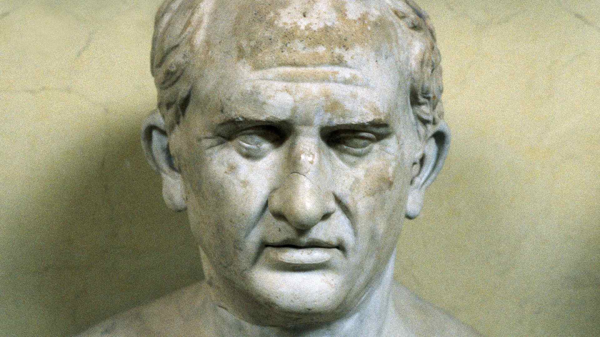 Portrait bust of Marcus Tullius Cicero (106-43 BC), Roman orator and statesman, c. 1754