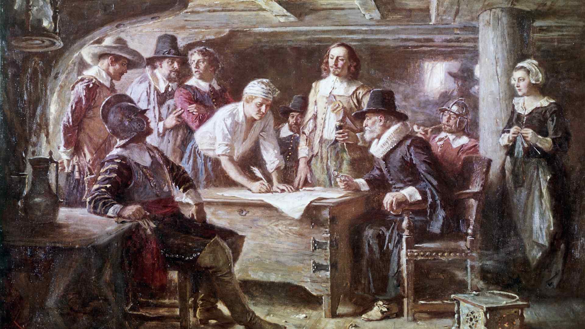 Signing of the Mayflower Compact