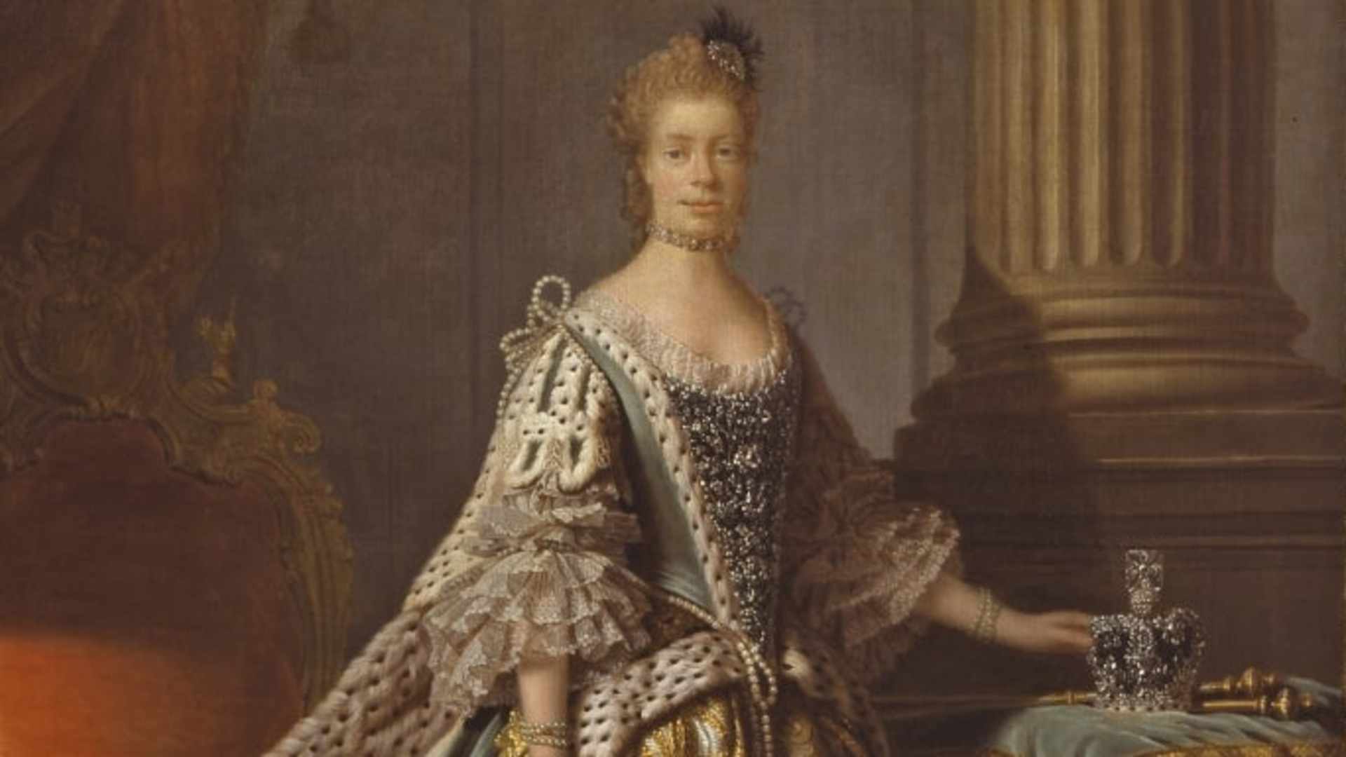 Queen Charlotte, by British artist Allan Ramsay. (Credit: Indianapolis Museum of Art/Getty Images)
