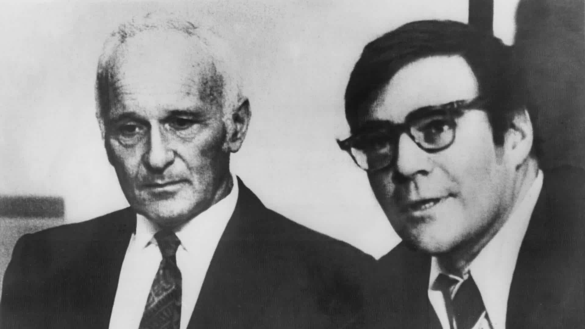 Gottlieb Testifies On CIA Drug Program American scientist Sidney Gottlieb (1918 - 1999, left), retired head of the Central Intelligence Agency's secret drug testing program, Project MKUltra, during his testimony to the Senate Subcommittee on Health and Scientific Research in Washington DC, 21st September 1977. The Senate Subcommittee, headed by Senator Edward M. Kennedy, is investigating the C.I.A.'s testing of drugs on human subjects without their knowledge. Gottlieb is testifying in closed session under a grant of immunity from prosecution. With him is his attorney, Terry Lenzner. (Photo by Bride Lane Library/Popperfoto via Getty Images/Getty Images)