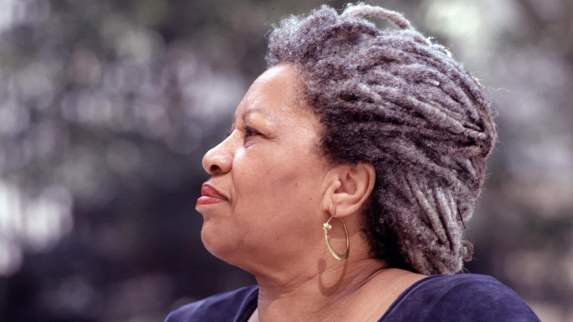 American author and Nobel laureate Toni Morrison (1931 - 2019) reads from her work during an outdoor event at Bryant Park, New York, New York, September 12, 1994.