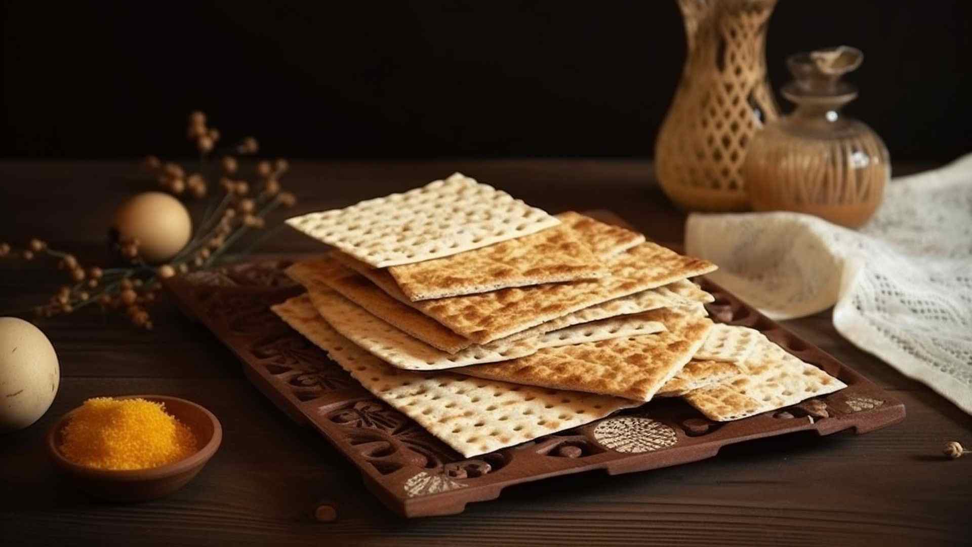 Passover food is ready to be served.