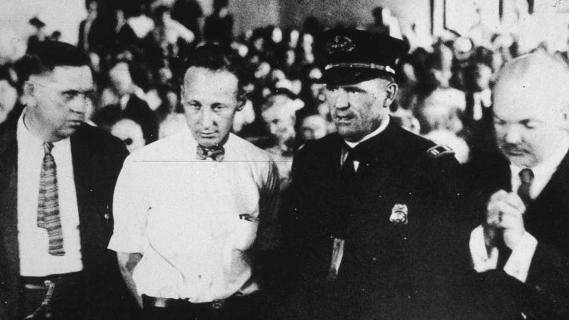 John Scopes in the courtroom during his 1925 trial. 