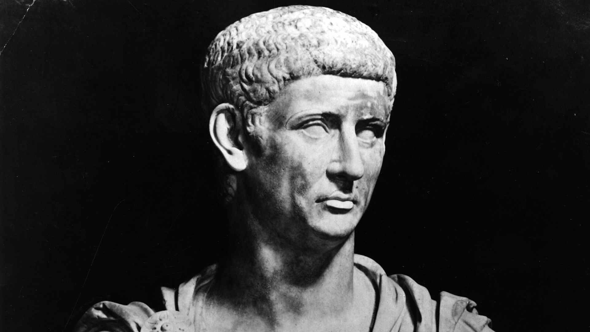 A bust of Roman emperor Claudius
