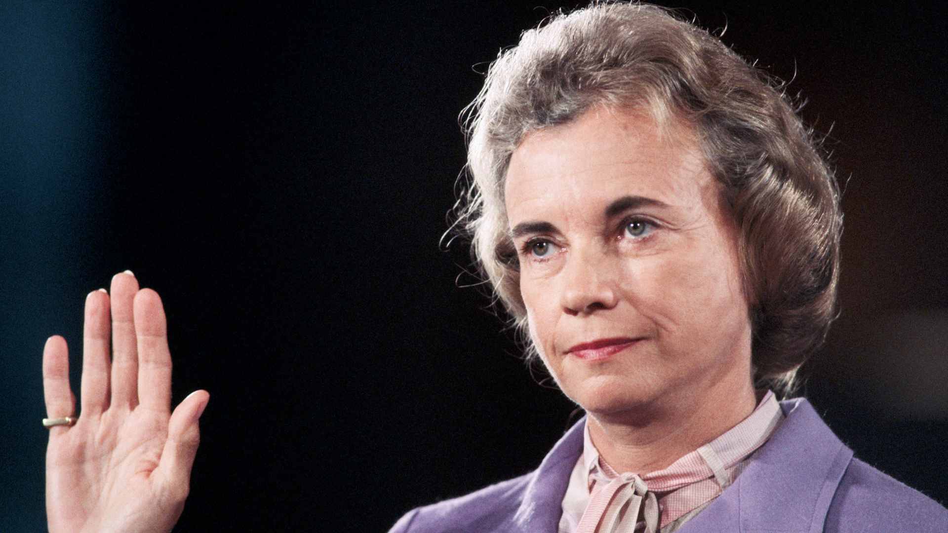 Sandra Day O'Connor Being Sworn In (Photo by © Wally McNamee/CORBIS/Corbis via Getty Images)