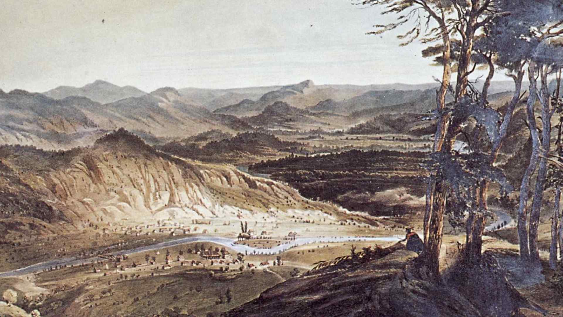 Sutter's Mill, California, where John Augustus Sutter struck gold and accidentally started the gold rush. (Credit: MPI/Getty Images)