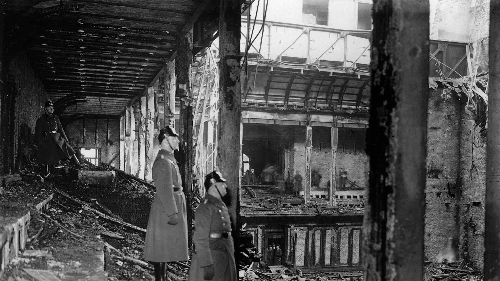 Reichstag fire, WWII Berlin, Germany